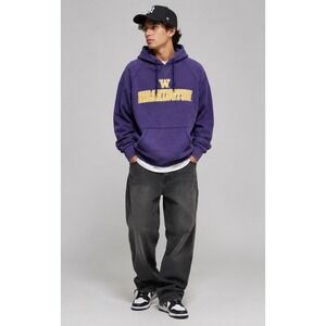Champion Elite University of Washington Huskies Hoodie Purple Mens Large NCAA